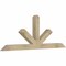 Ekena Millwork Saratoga Rough Sawn Timber Gable Bracket, Douglas Fir, 72"W x 27"H x 4"D x 4"F, 9/12 Pitch GBW072X27X0404SAR00RDF - alternate 5